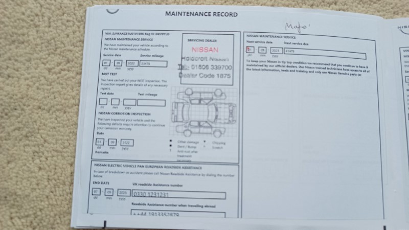 Leaf Tekna 2020 Service Records (5)
